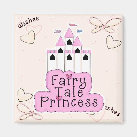 Fairy Tale Princess Burg Design Magnet (Vorne)