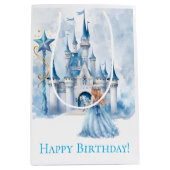 Fairy Tale Princess Burg Girl del Malcantone Mittlere Geschenktüte (Vorderseite)