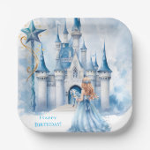 Fairy Tale Princess Burg Wilhelm Tell Pappteller (Vorderseite)