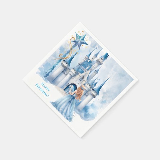 Fairy Tale Princess Burg Wilhelm Tell Serviette (Ecke)