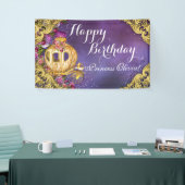 Fairy Tale Princess Carriage Princess Birthday Banner (Messeveranstaltung)