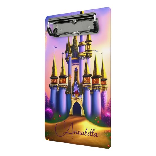 Fairy Tale Princess Castle Whimsical Giro Mini Klemmbrett (Gewinkelt2)