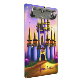 Fairy Tale Princess Castle Whimsical Giro Mini Klemmbrett (Schrägansicht)