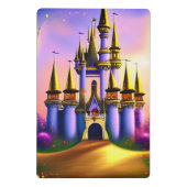 Fairy Tale Princess Castle Whimsical Giro Mini Klemmbrett (Rückseite)