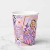 Fairy Tale Princess Keepake - Lilac und Pink Pappbecher (Rückseite)
