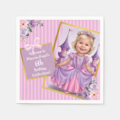 Fairy Tale Princess Keepake - Lilac und Pink Serviette (Vorderseite)