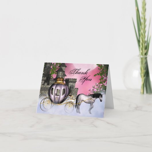 Fairy Tale Princess Vielen Dank Dankeskarte (Vorderseite)