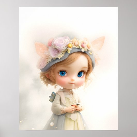 Fairy Tale Prinzessin der Schmetterlinge Poster (Vorne)