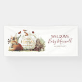 Fairy Tale Pumpkin Fall Baby Dusche Banner (Horizontal)