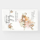 Fairy Tale Pumpkin Fall Baby Dusche Willkommen Banner (Horizontal)