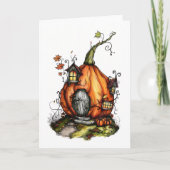 Fairy Tale Pumpkin House Einladung (Vorderseite)