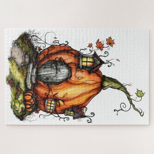 Fairy Tale Pumpkin House Puzzle (Horizontal)