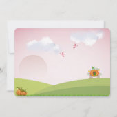Fairy Tale Pumpkin Patch Princess Girl's Birthday Einladung (Rückseite)