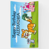 Fairy Tale Pussy Cat Fab London Queen Visit Fun Banner (Vertikal)