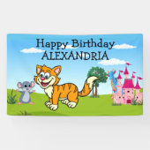 Fairy Tale Pussy Cat Fab London Queen Visit Fun Banner (Horizontal)