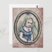 Fairy Tale "Rapunzel" Fantasy Art Postcard #1 Postkarte (Vorne/Hinten)
