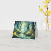 Fairy Tale River Birthday Karte (Gelbe Blume)