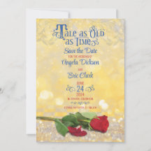 Fairy Tale Rote Rose Golden Ballroom Wedding