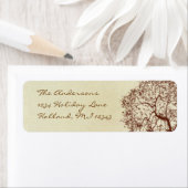 Fairy Tale Rustikale Waldbraun Rücksendeadresse (Insitu)