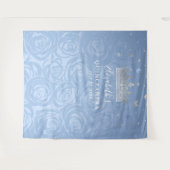 Fairy Tale Silver Light Blue Rose Foto Hintergrund Wandteppich (Vorderseite (Horizontal))