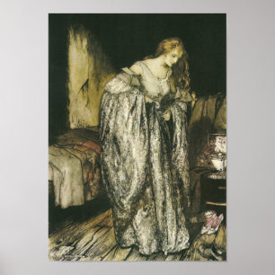 Fairy Tale Sparkle Dress by Arthur Rackham Poster