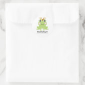 Fairy tale Storybook Frog Prince Personalisiertes  Runder Aufkleber (Tasche)
