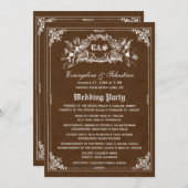 Fairy Tale Storybook Wedding Programs Programm (Vorne/Hinten)