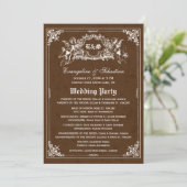 Fairy Tale Storybook Wedding Programs Programm (Stehend Vorderseite)