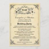Fairy Tale Storybook Wedding Programs Programm (Vorderseite)