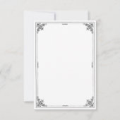 Fairy Tale Storybook Wedding RSVP Cards (Rückseite)