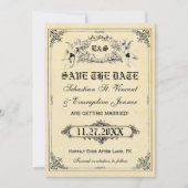 Fairy Tale Storybook Wedding Save the Date Cards (Vorderseite)