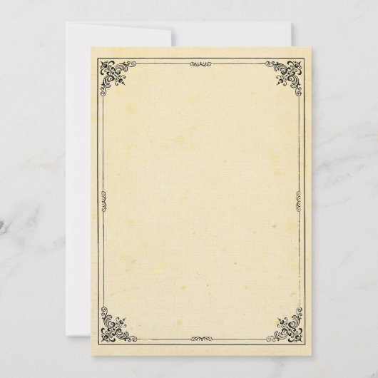 Fairy Tale Storybook Wedding Save the Date Cards (Rückseite)