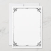 Fairy Tale Storybook Wedding Save the Date Cards Einladung (Rückseite)