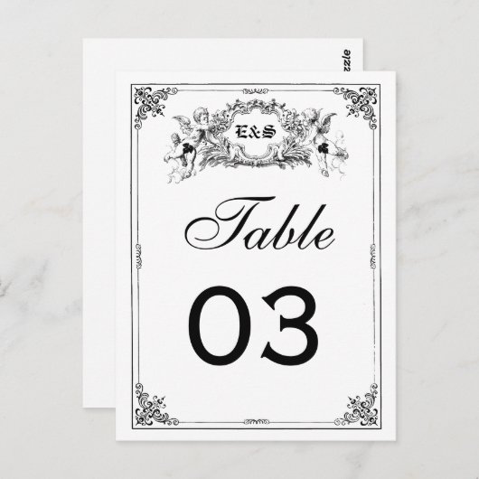 Fairy Tale Storybook Wedding Tischnummern (Vorne/Hinten)