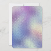 Fairy Tale Themenschloss Rainbow Unicorn Einladung (Rückseite)