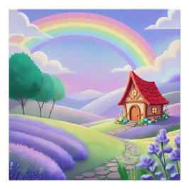 Fairy Tale Under the Rainbow Poster