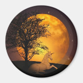 Fairy Tale Unicorn Vollmond Magnet (Vorne)
