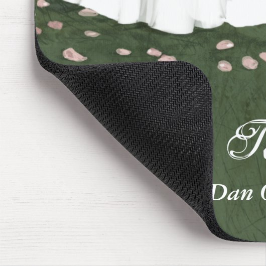 Fairy Tale Wedding Bride & Frog Prince Mousepad (Ecke)