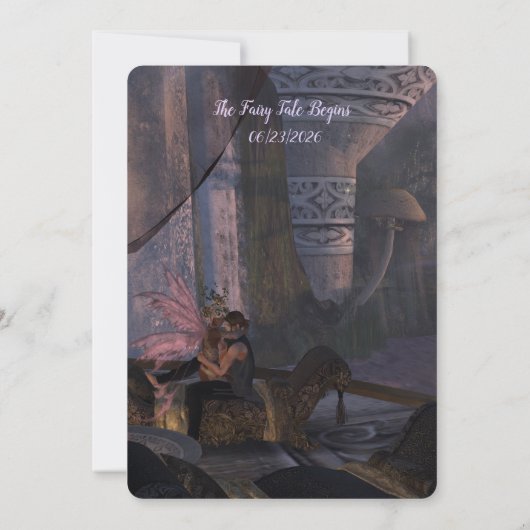 Fairy Tale Wedding Einladung (Rückseite)