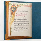 Fairy Tale Wedding Foto Dreifach Gefaltete Einladung (Innen Erste Seite)