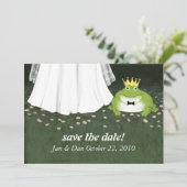 Fairy Tale Wedding Frosch Prince Save the Date (Stehend Vorderseite)