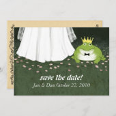 Fairy Tale Wedding Frosch Prince Save the Date (Vorne/Hinten)