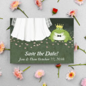Fairy Tale Wedding Frosch Prince Save the Date Fun Ankündigungspostkarte
