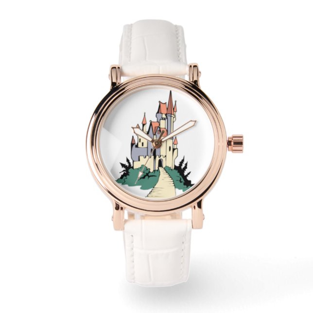 Fairy Tale Wedding Princess Castle Watch Armbanduhr (Vorderseite)