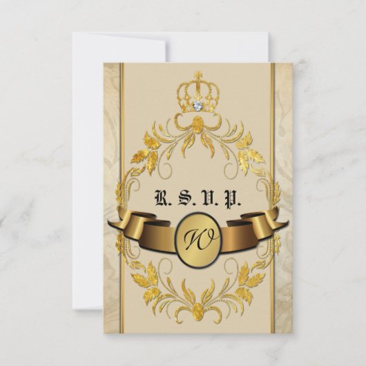 Fairy Tale Wedding RSVP Card Karte (Vorderseite)