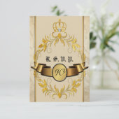 Fairy Tale Wedding RSVP Card Karte (Stehend Vorderseite)