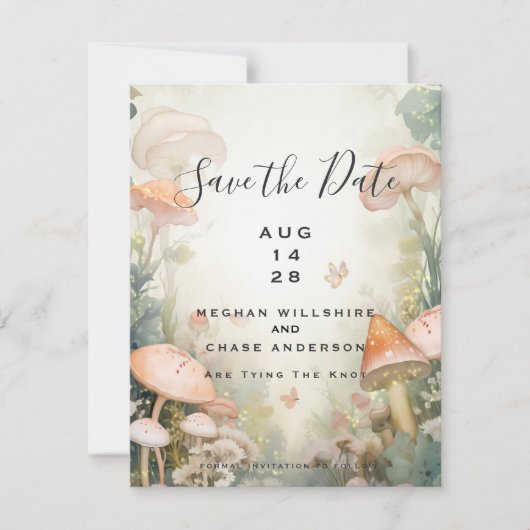 Fairy Tale Woodland Fairycore Romance Einladung (Vorderseite)