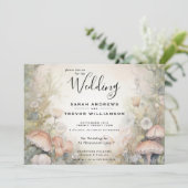 Fairy Tale Woodland Fairycore Romance Einladung (Stehend Vorderseite)