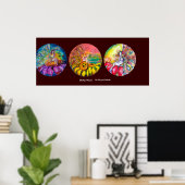 FAIRY TALES gelb, rosa, braun Poster (Heimbüro)