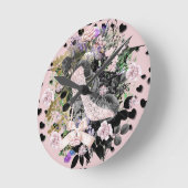 Fairy Tales Slipper Runde Wanduhr (Winkel)